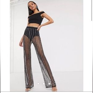 ASOS Striped Beaded Pant